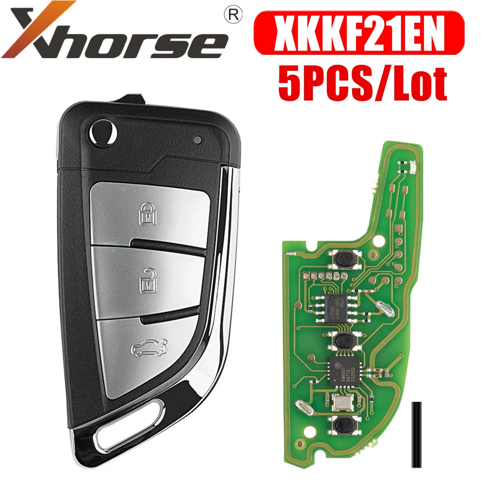 

Xhorse XKKF21EN Wire Remote Key KNIFE 2 Style Flip 3 Buttons 5pcs/lot