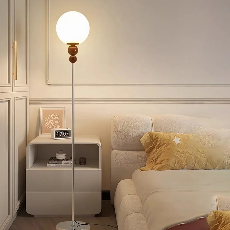 

Nordic Simple Vertical Floor Lamp Living Room Sofa Decoration Floor Lights LED Home Lighting Bedroom Warm Atmosphere Lamp