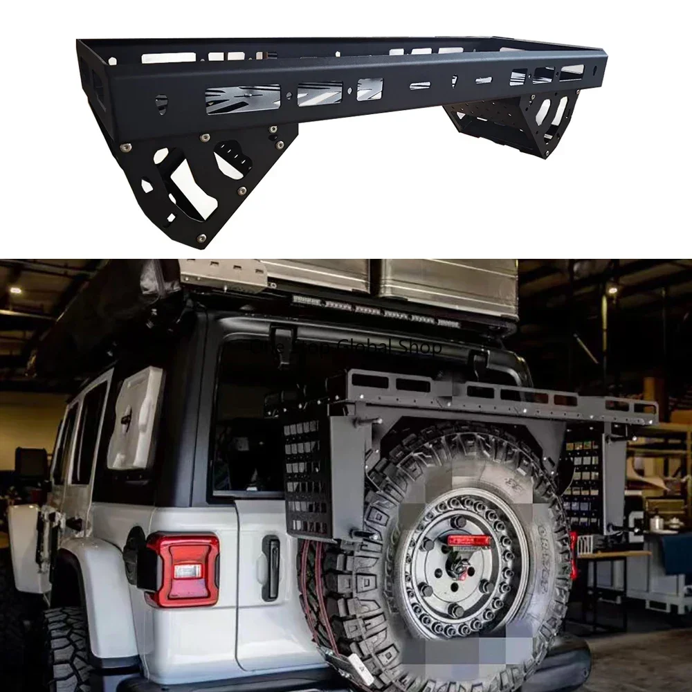 Steel Rear Spare Tire Utility Basket General ForDefender Modified Offroad 4x4 Body Kit