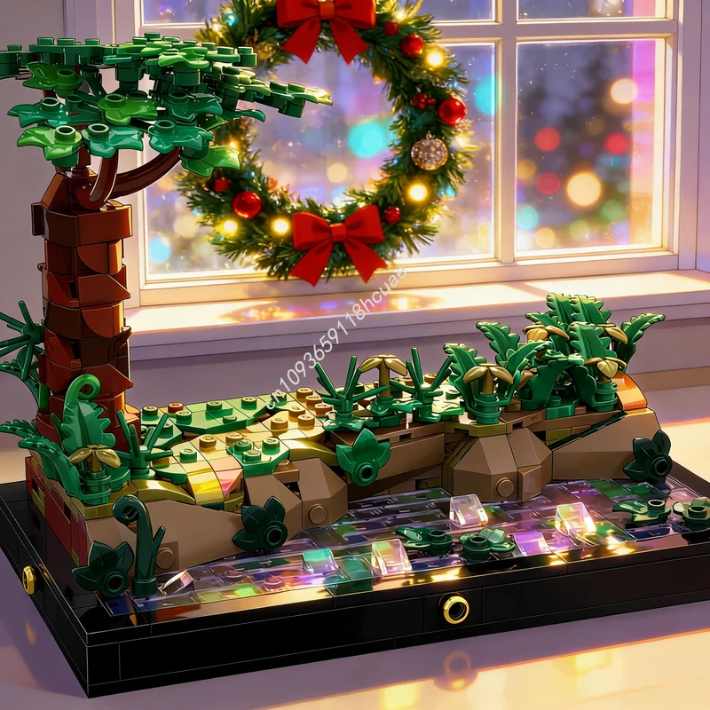 

581pcs MOC Déagol Vs Sméagol Diorama Hobbit Lord Rings The Model Building Blocks Architecture Christmas Gifts Toys Education