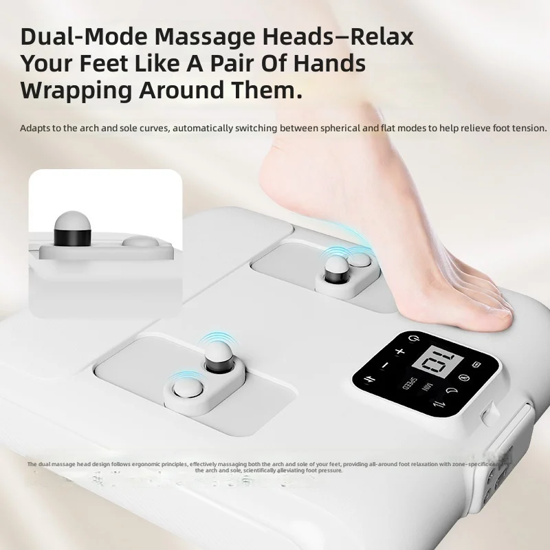 Foot Massager, Automatic Foot Massage Machine, Acupressure Points, Relaxation, Foot Reflexology, Home Pedicure Device