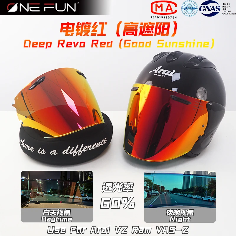 VZ RAM Photochromic Visor for Arai Helmet - Black Rainbow Silver