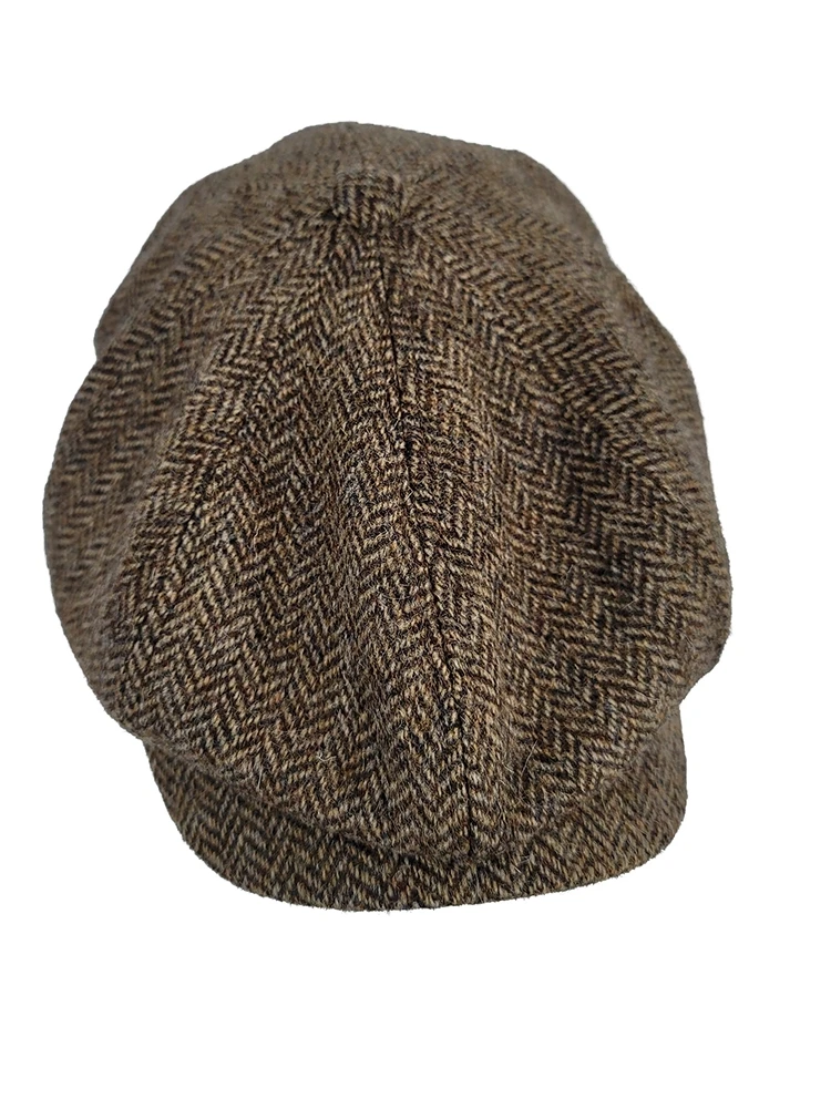 Vintage Octagonal Cap Herringbone Wool Camel UK Fashion Unisex Beret Painter\'s Hat Four Seasons Gift