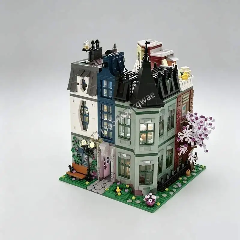 

5488PCS Millennium Square MOC Creative Modular Corner Architecture Model Custom Assembly Building Blocks Toy For Holiday Present