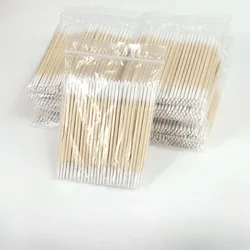 Cotonete Double Head para Mulheres, Maquiagem Cotton Buds, Dica para Varas de Madeira Médicas, Limpeza de Orelhas Nariz, Ferramentas de Saúde, 100 PCs, 300PCs