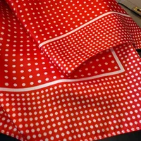 1PC 70*70cm Polka Dot Print Head Scarf for Women Silk Square Scarves Foulard Bandana Fashion Decorate Hijab Female Neckerchief 4