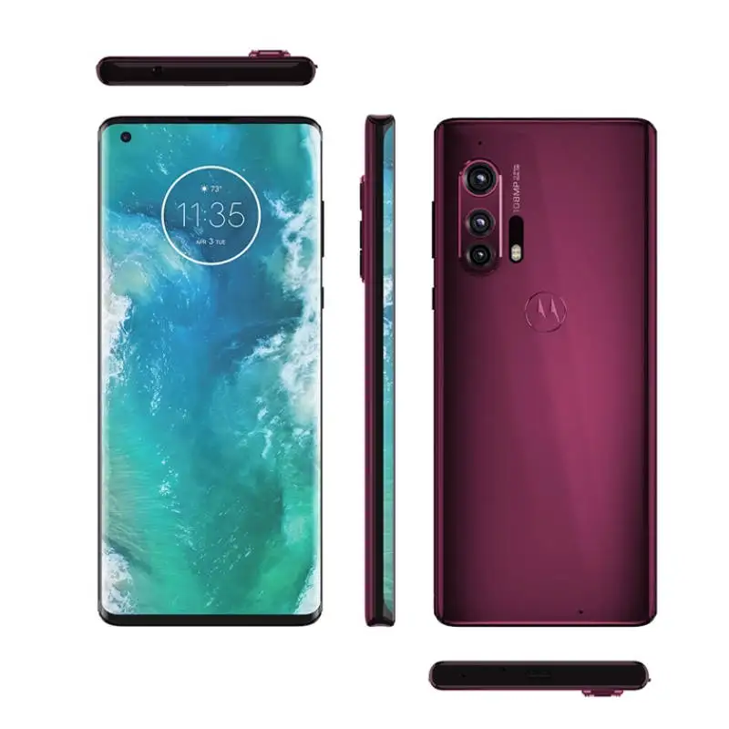 موتورولا موتو إيدج + XT2061 5g شاشة الهاتف الذكي 5000mAh 6.67 بوصة AMOLED 18W شحن 108MP كاميرا سنابدراجون 865 هاتف مستعمل