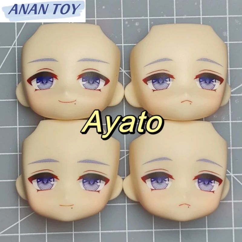 

Kamisato Ayato Ob11 Finished Face GSC YMY Doll Handmade Water Sticker Faceplate Anime Cosplay Toy Accessories