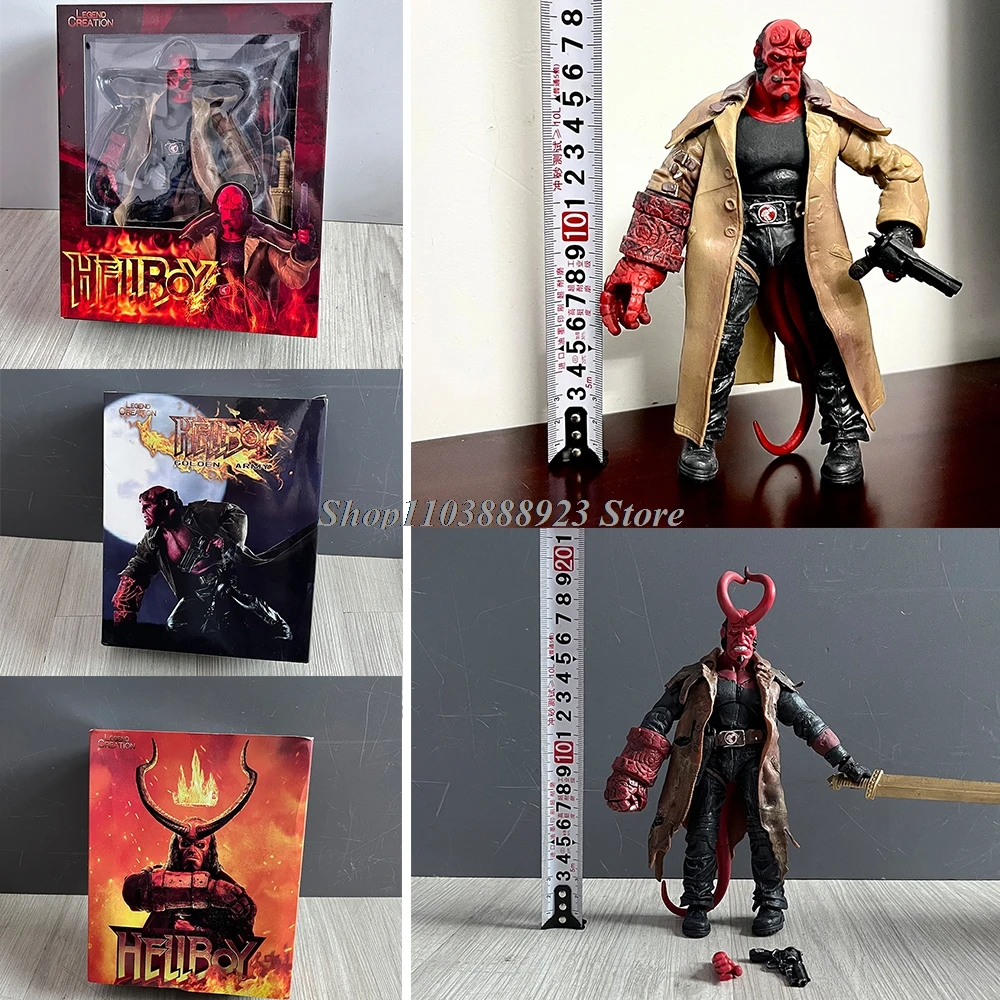 

Фигурка Mezco Hellboy, ПВХ, экшн-фигурка, настоящая одежда, Золотая армия, фильм, адский мальчик, модель самостиранины, игрушка, кукла, Рождественский подарок