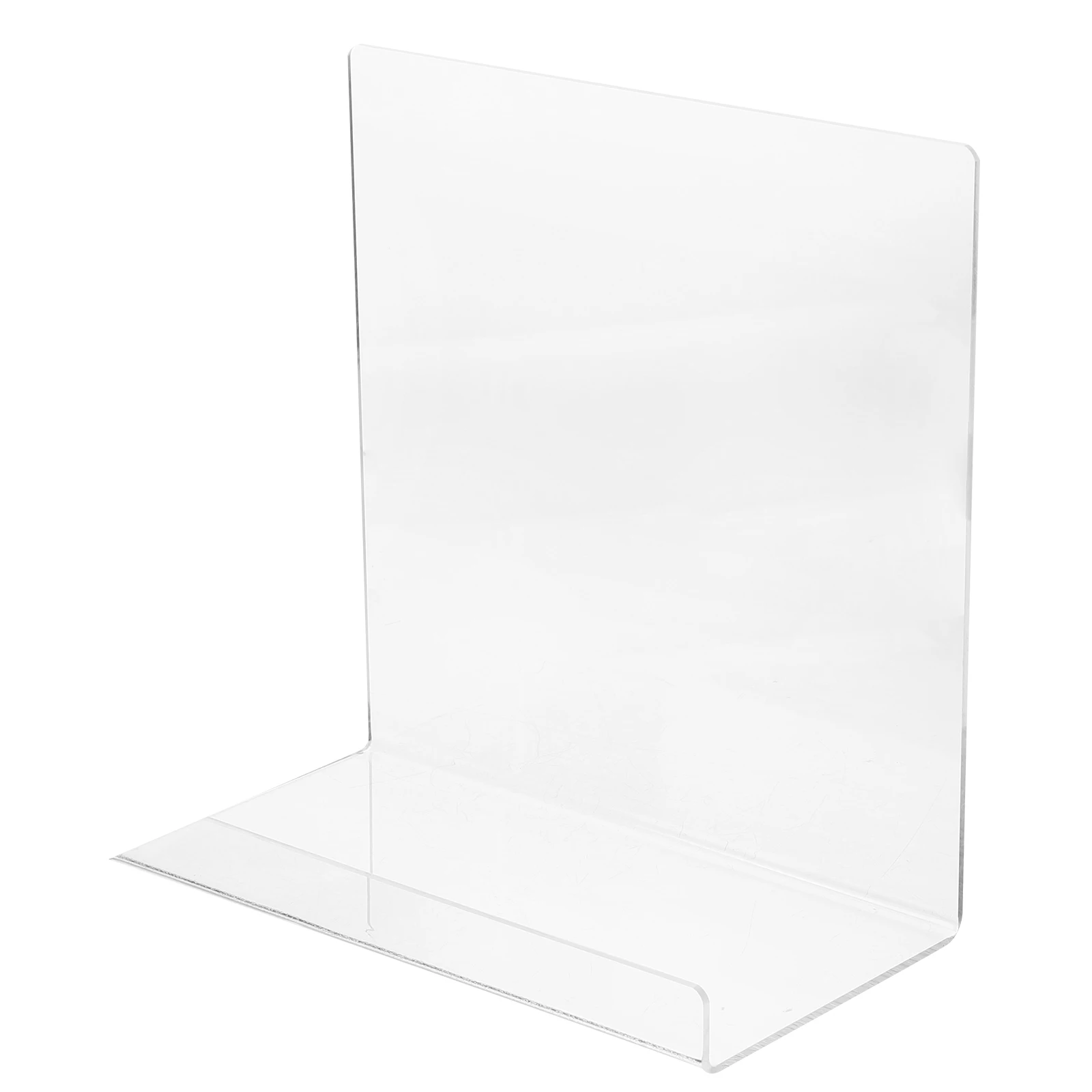 Transparent Acrylic Book Shelf Magazine Display St Bookend For Books Music Records Storage Rack Stable Showing Tool In Home
