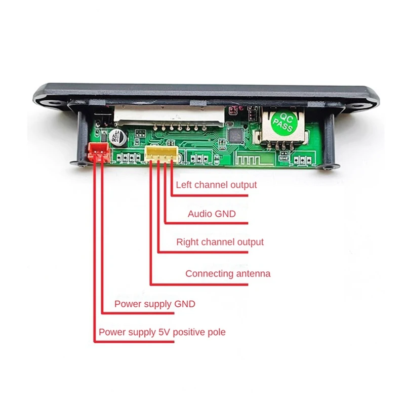 DIY FM Radio Electronic Kit Bluetooth Audio 5Wx2 Spectrum Indicate Music Player Soldering Practice