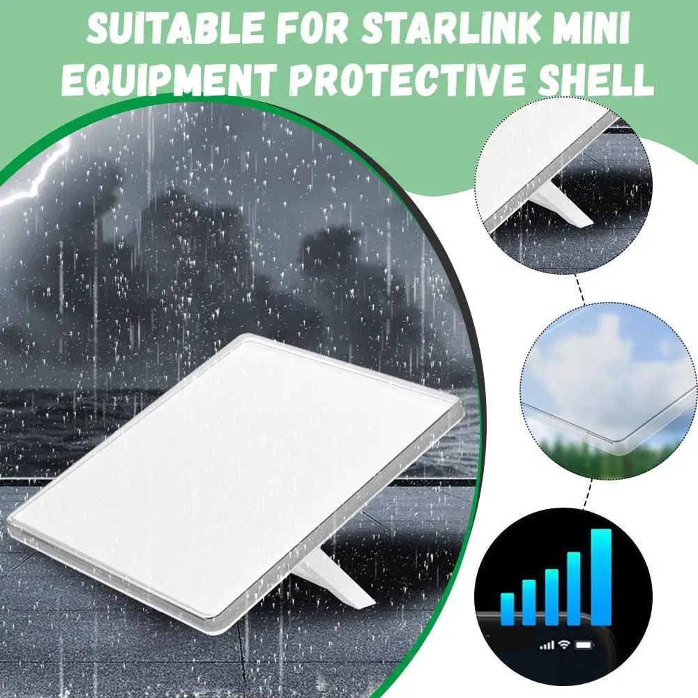 For Starlink Mini Device Mini Antenna Protective Plastic Accessories Satellite M8p9