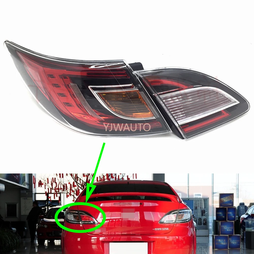 

Tail Lamp for Mazda 6 Atenza Coupe 2009 2010 2011 2012 Tail Light Car Rear Turning Signal Brake Lamp Warning Bumper Light