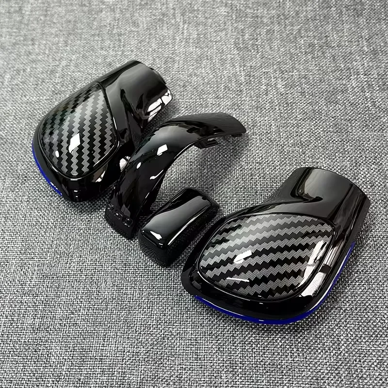 4 STUKS Chroom Mat Met Lederen Pookknop Gear Side Cover DSG Emblem Voor VW Golf 6 7 R GTI Passat B7 B8 CC R20 Jetta MK6 GLI