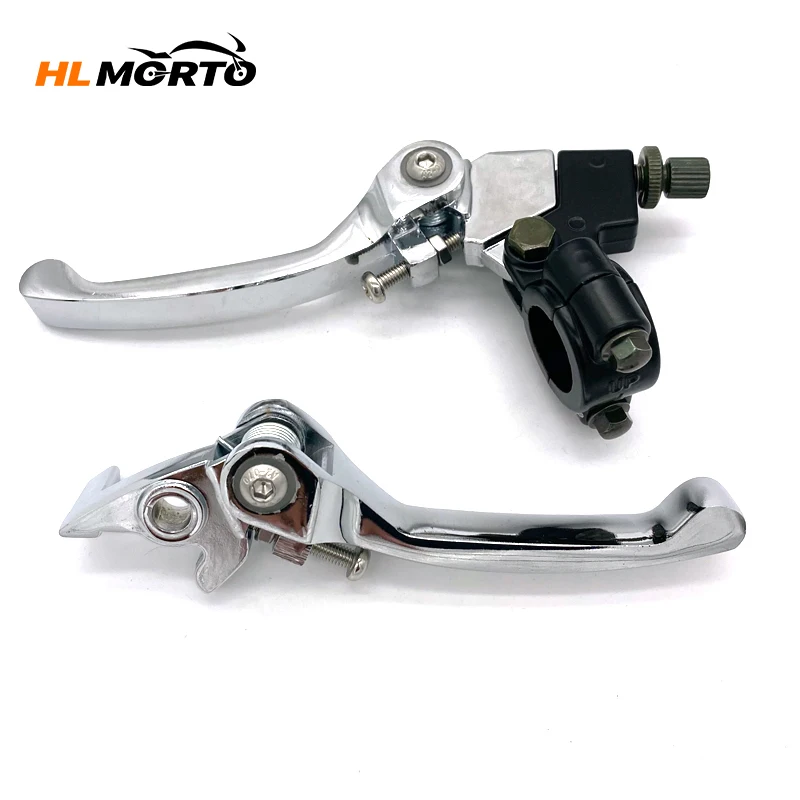 1 Pair Folding Brake Clutch Lever Set For Motorcycle Pit Dirt Bike ATV Quad 50cc 110cc 125cc 140cc 160cc 200cc