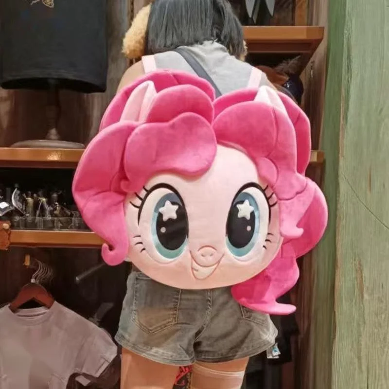 Cute Little Pony Backpack Anime Plush Doll Portable Large Capacity Storage Bag Birthday Gift Embroidered Shoulder Bag Fashion