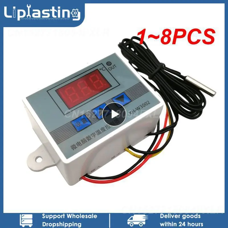 1~8PCS 24V 110V 220V Professional W3002 Digital LED Temperature Controller 10A Thermostat Regulator XH-3002