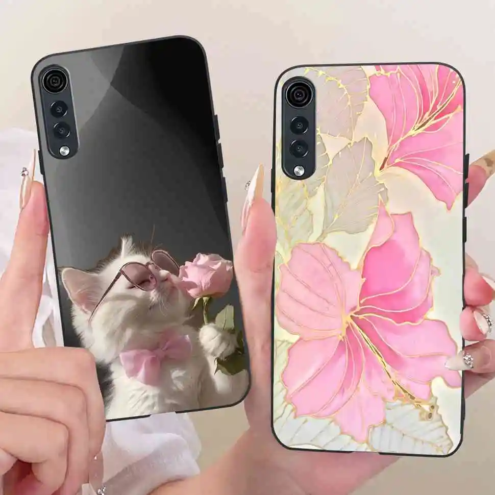 For LG Velvet 4G LMG910EMW  Case Fashion Simple Style Silicone TPU Black Cover For LG velvet 5G Lg Velvet 5G UW 6.8" Phone Cases view 3