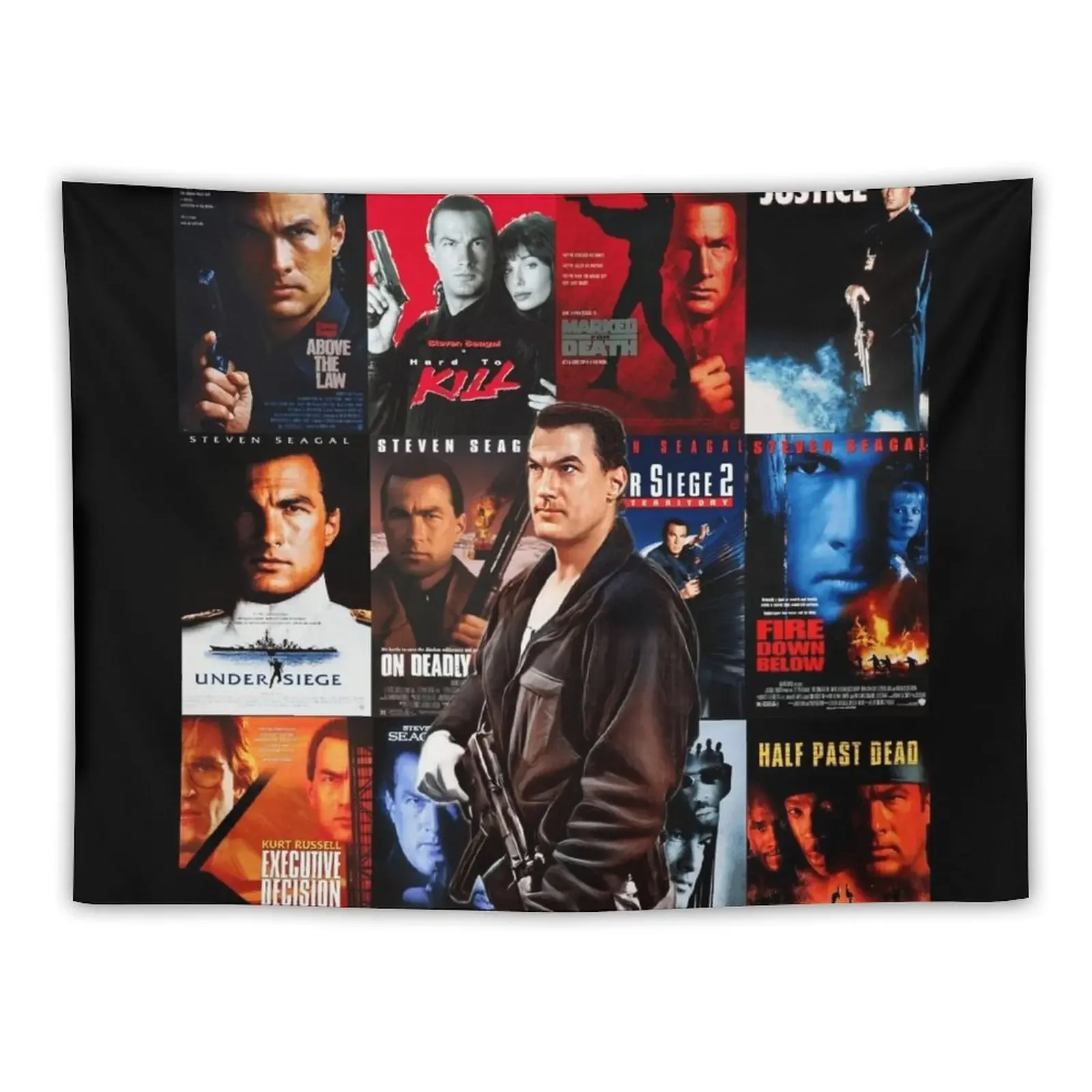 Collage of Seagal Tapestry Custom Wall Hanging Decor Wall Hangings Decoration Tapestry