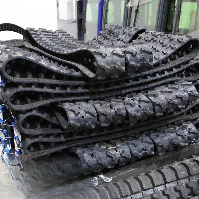 Rubber crawler agricultural machinery rubber crawler excavator non-slip rubber crawler