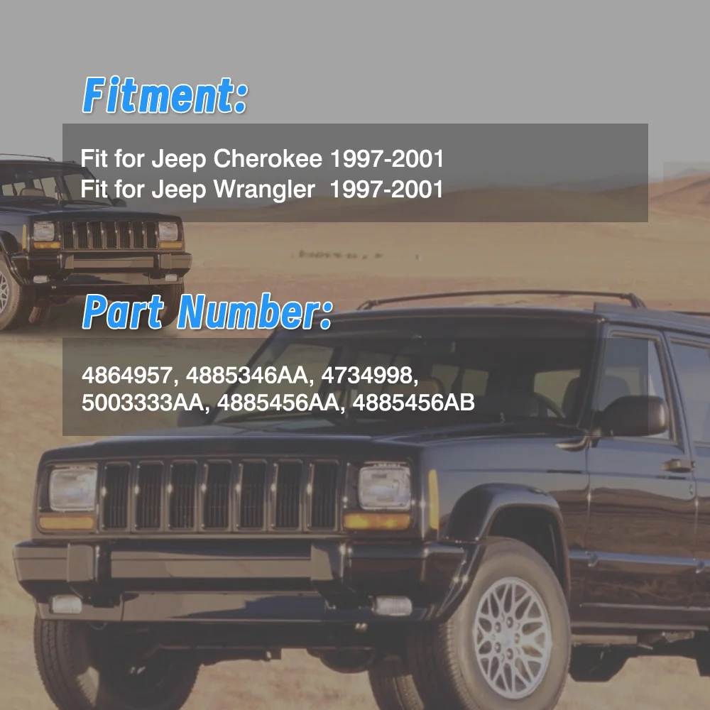 1 szt. Rezystor silnika dmuchawy samochodowej 4864957 4885346 AA 4734998   Części zamienne do Jeep Cherokee / Wrangler 1997 1998 1999 2000 2001 — zdjęcie 4