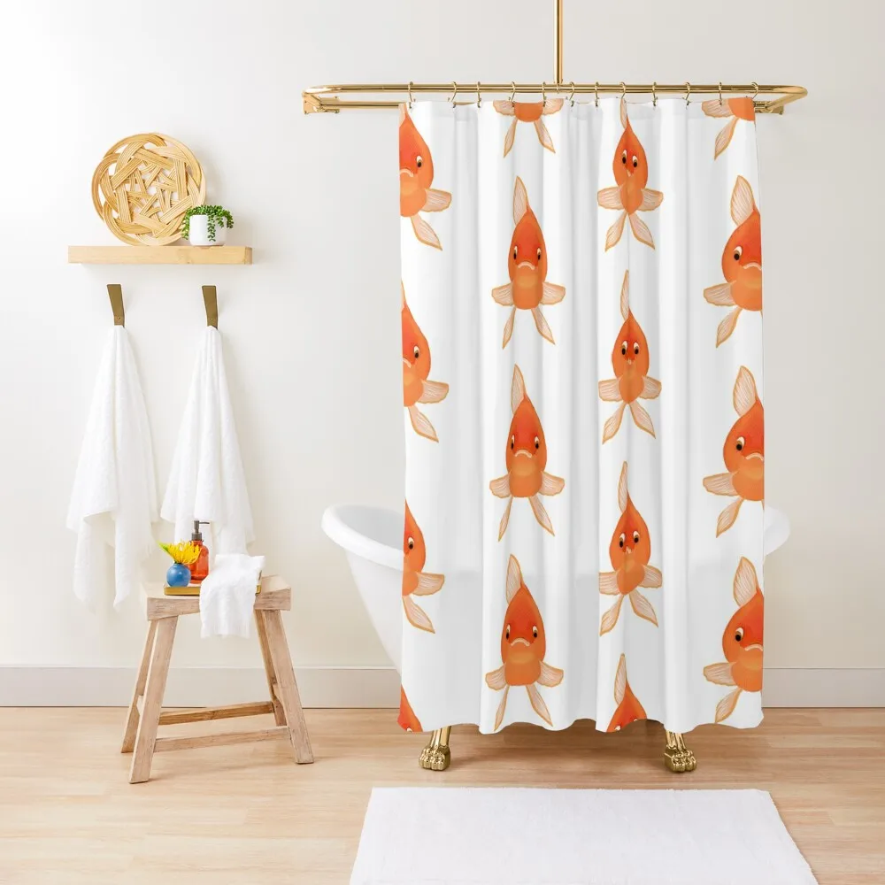 

Goldfish Shower Curtain Anime Bathroom Bathroom And Shower Window Bathroom Deco Curtain