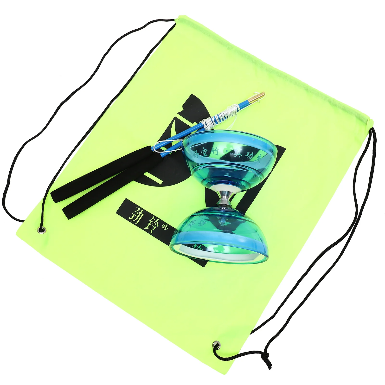 Yoyo TPU Diabolo Giocoleria Giocattoli per bambini Tradizionale Blu per Triplo Cuscinetto Yo-yos Bambini Giocattolo tradizionale cinese Per i più piccoli TPU Yoyo