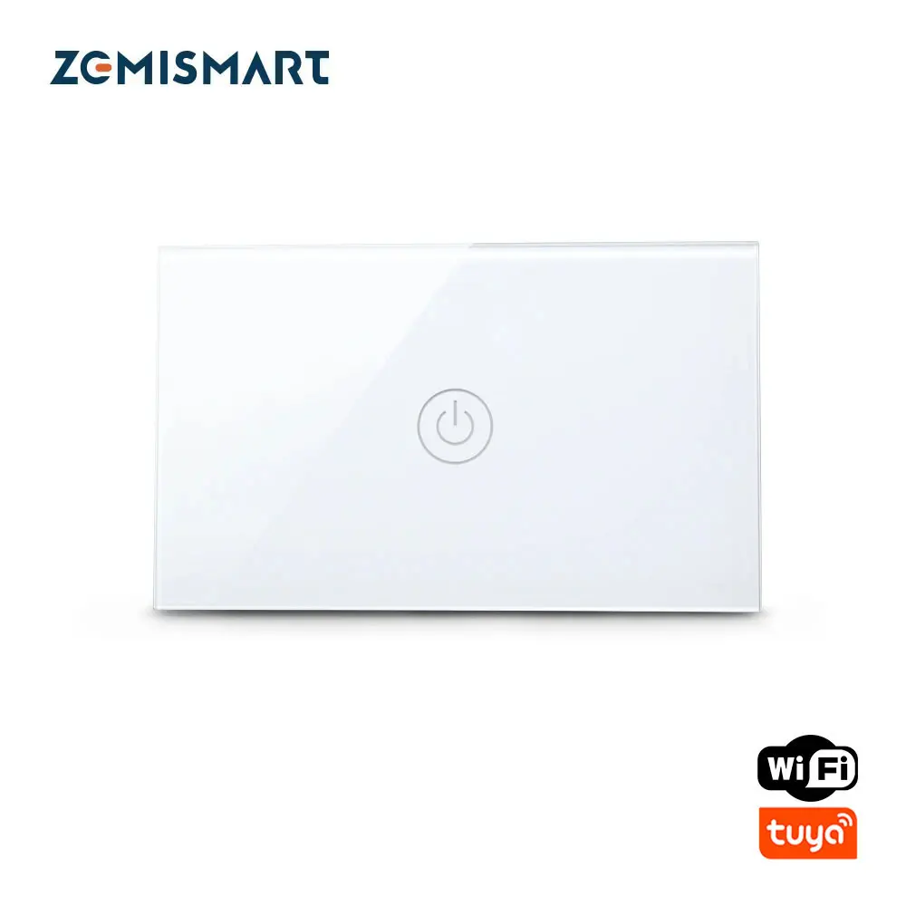 Zemismart US Tuya WiFi Light Switch No Neutral Wire 1 2 3 Gang  Alexa Google Home Assistant Smart Life Control 110V to 240V