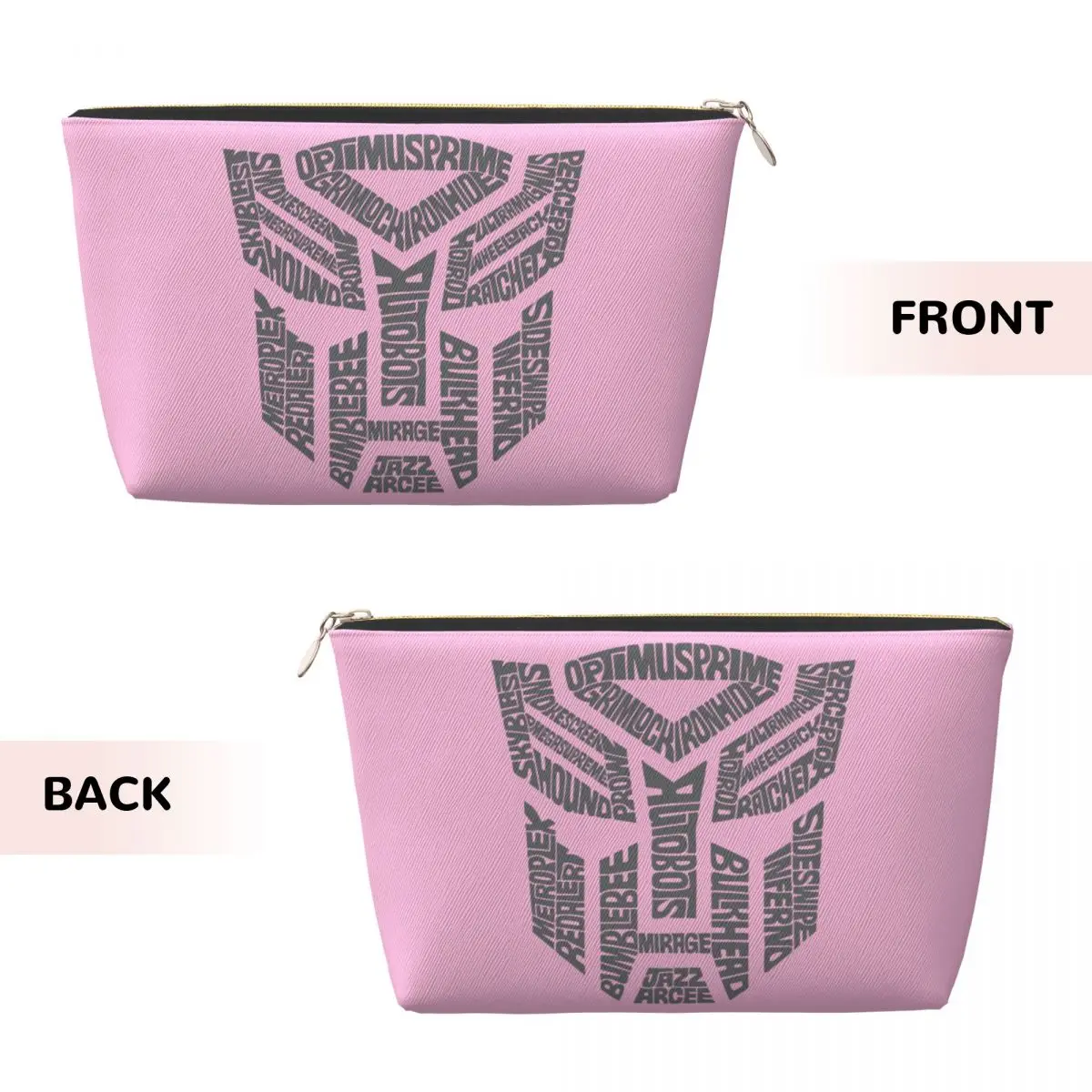 Custom Cartoon Autobot Transformers Car Cosmetic Bag Women Cute Big Capacity Makeup Case Beauty Storage Toiletry Bags