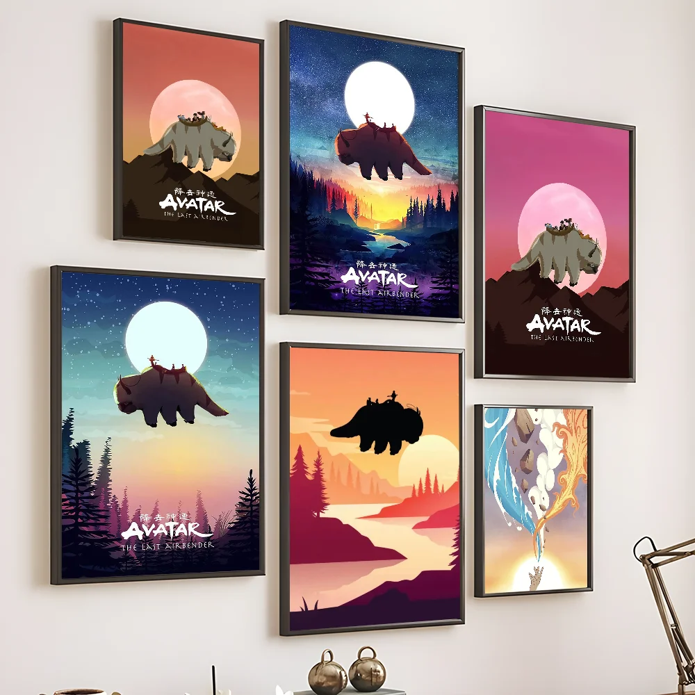 A-Avatar The Last A-Airbender Appa Classic Movie HD Poster Home living room Wall Room Bed bedroom home decoration