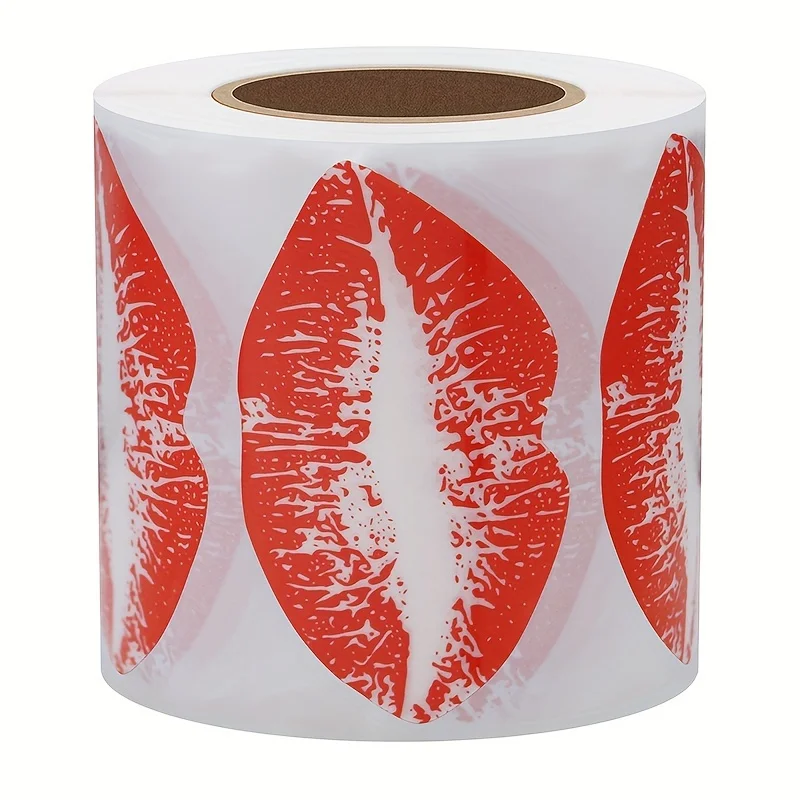 

Red Lip Pattern Decor Roll | Party Decor Gift Wrapping DIY Craft Beauty Theme Supplies
