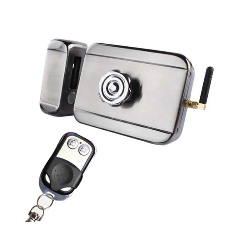 Wireless Electronic Lock Invisible Remote Control Door Lock Hidden Garage Lock For House Security