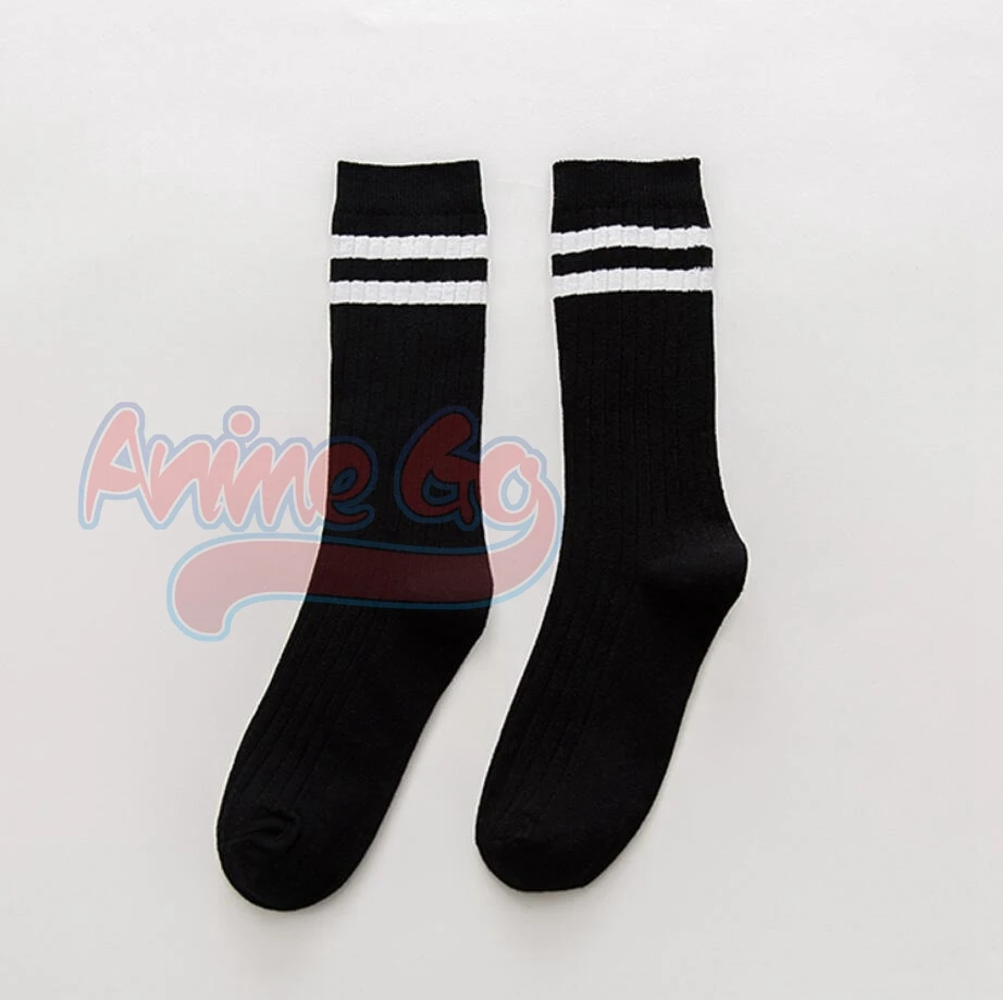 Wednesday Addams Cosplay Shoes Wednesday Black Clunky Sneaker with Socks C07198