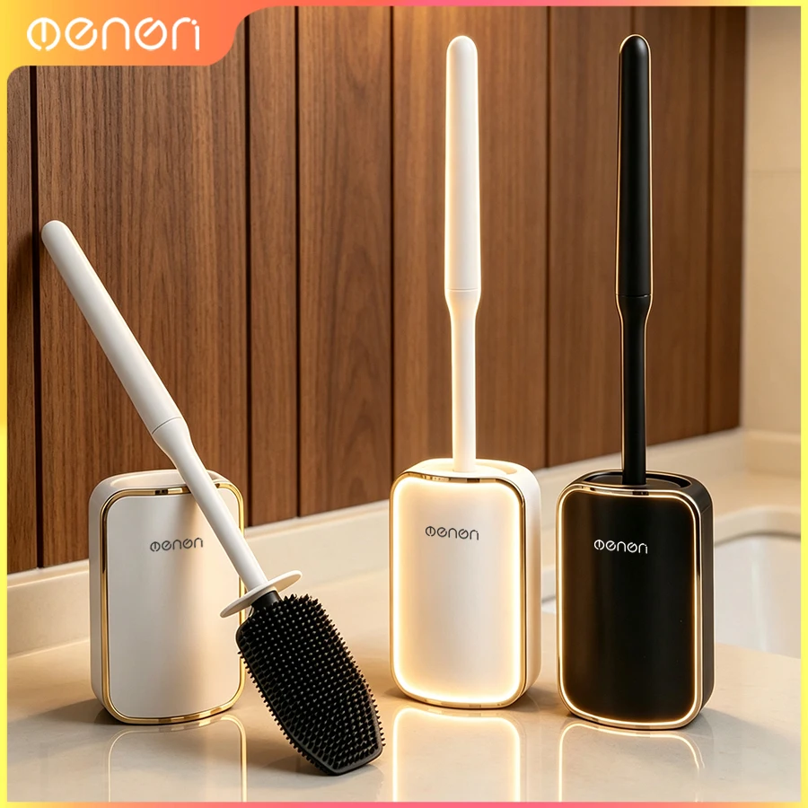 Wall‑Mount Luxury Toilet Brush Quick Draining Clean Tool Practical Bathroom Cleaning Brush Household Bathroom Accessories Sets