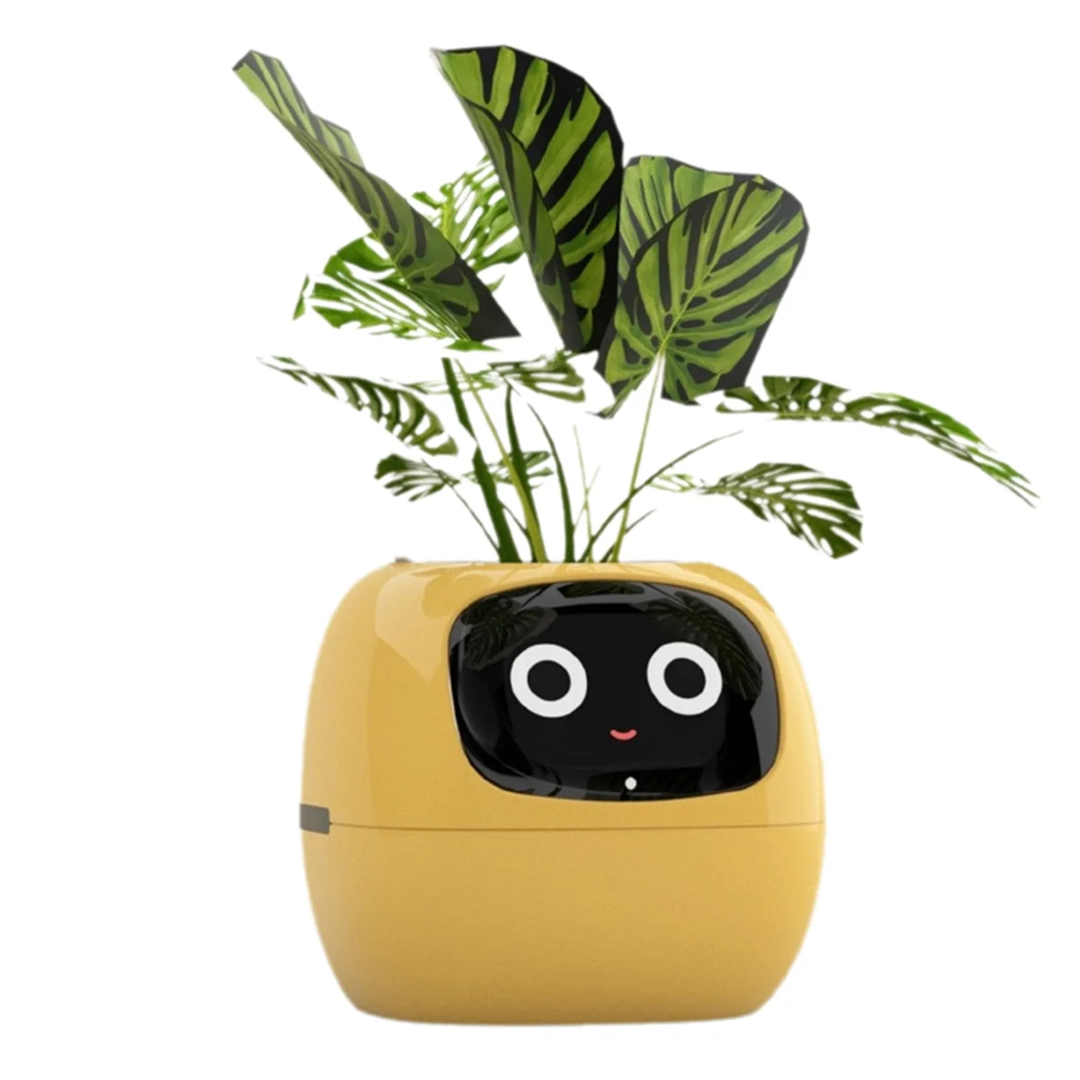 Ivy Smart Planter,USB Rechargeable Indoor Small Flower Pot for Indoor Decoration Make Raising Plant Easy and Fun Yellow TQ