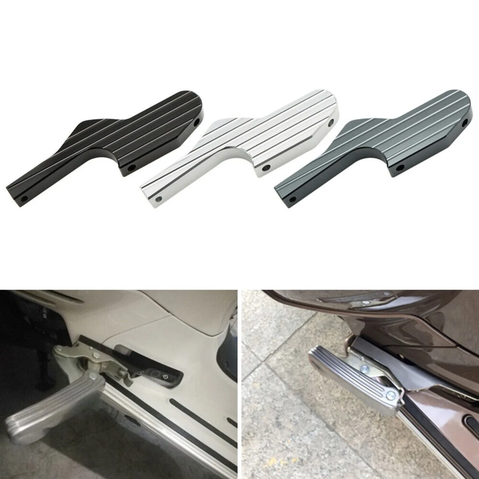 

Passenger Footrests Extension Footpegs Extender For Vespa GT GTS GTV 60 125 200 250 300 300IE GTS300