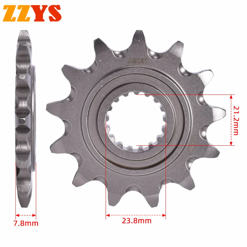 

520 13T Tooth Motorcycle Front Sprocket Gear Pinion Cam For Honda Off Road CRF250 CRF250R 2018-2021 2019 2020 CRF 250 CRF250RX