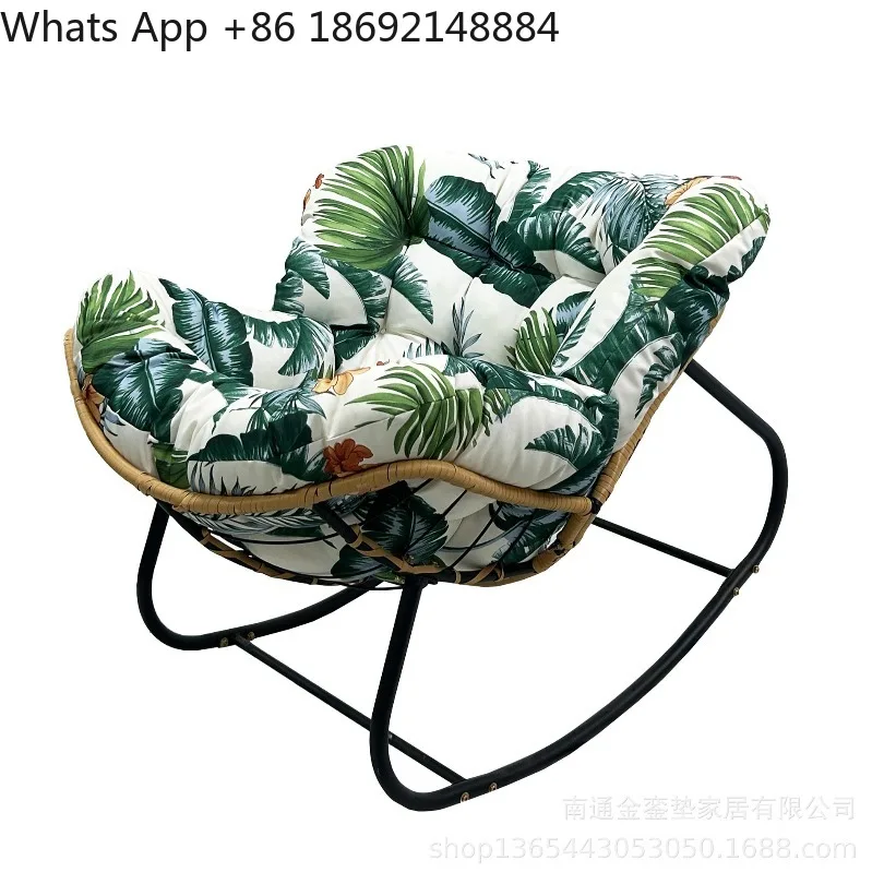 Integrated rocking chair seat cushion, single sofa hanging basket indoor and outdoor general cushion, waterproof/120 100 10cm - view 6