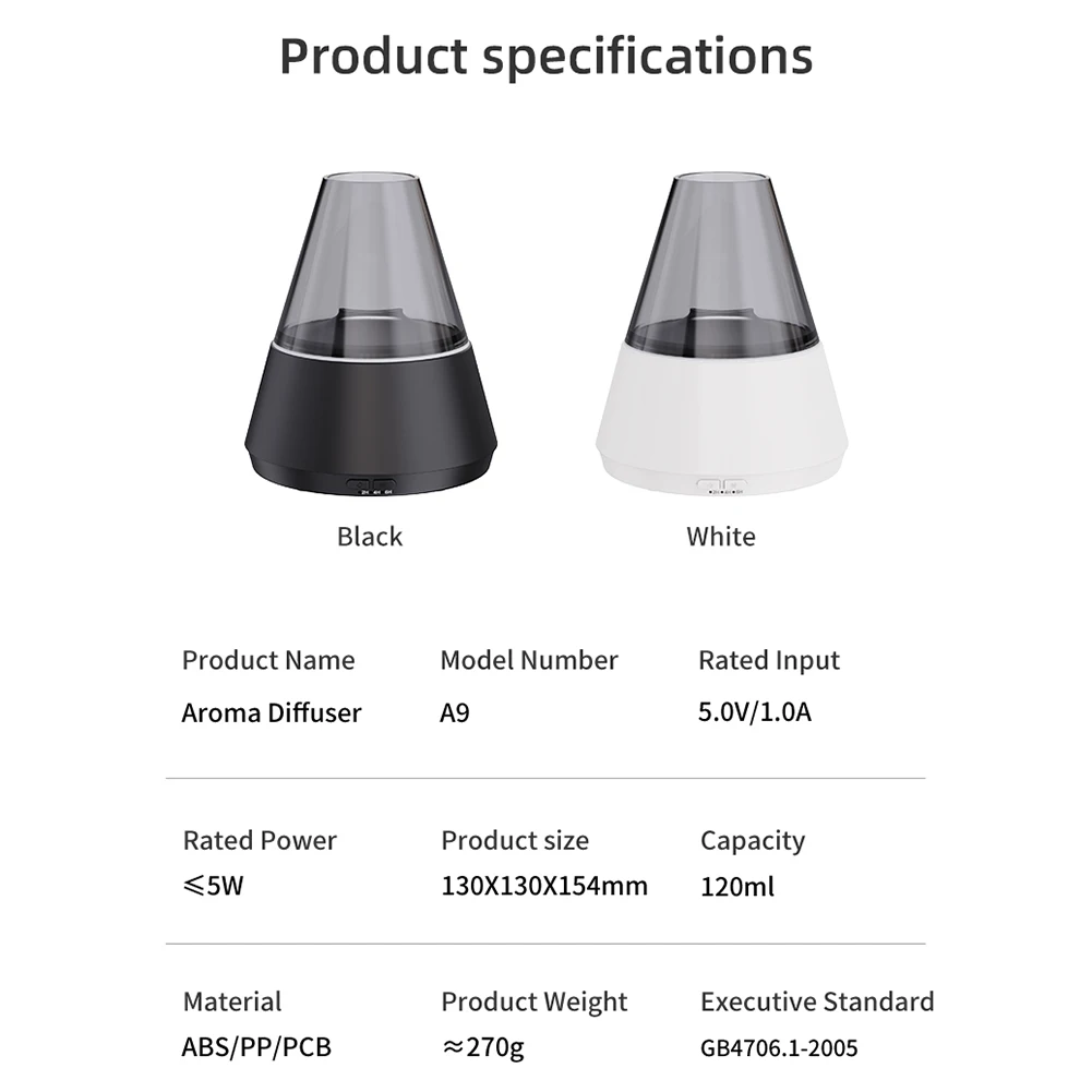 1 Pc ABS And PC Humidifier Combines A Humidifier And An Intelligent Alarm Clock With 7 Adjustable Light Colors