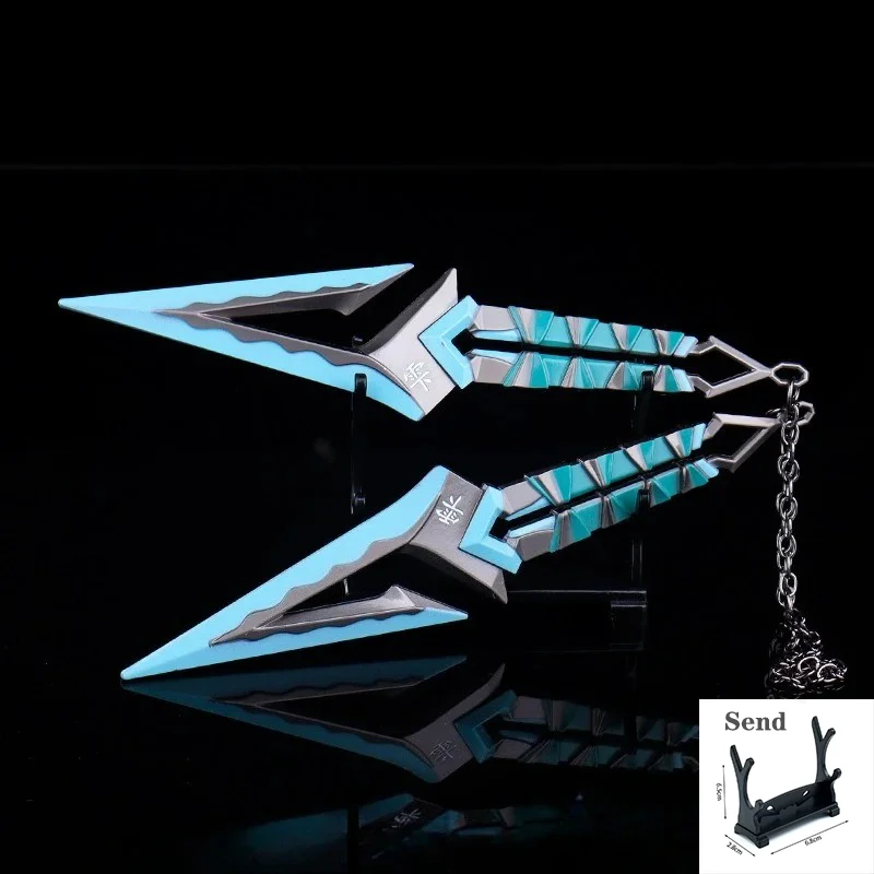 

16cm/6.29inch Valorant Melee Knife Kuronami No Yaiba Pairing Metal Toy Sword Figure Weapon Model All Metal Crafts Table Ornament