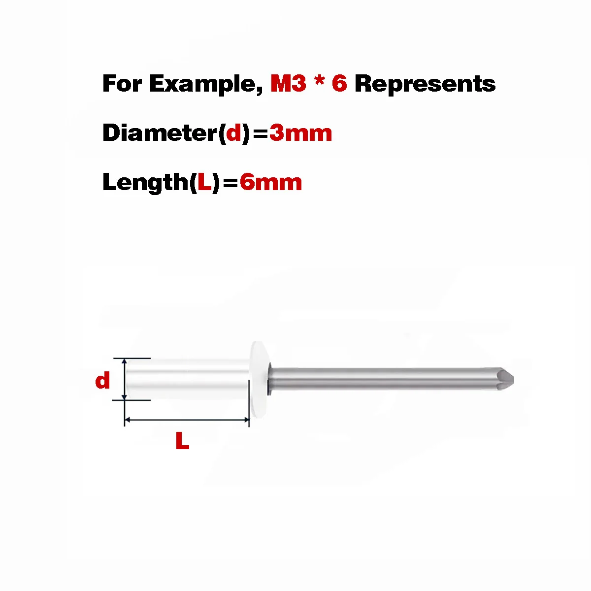 Closed Aluminum Blind Rivets / Closed Waterproof Rivets M3M4M5M6