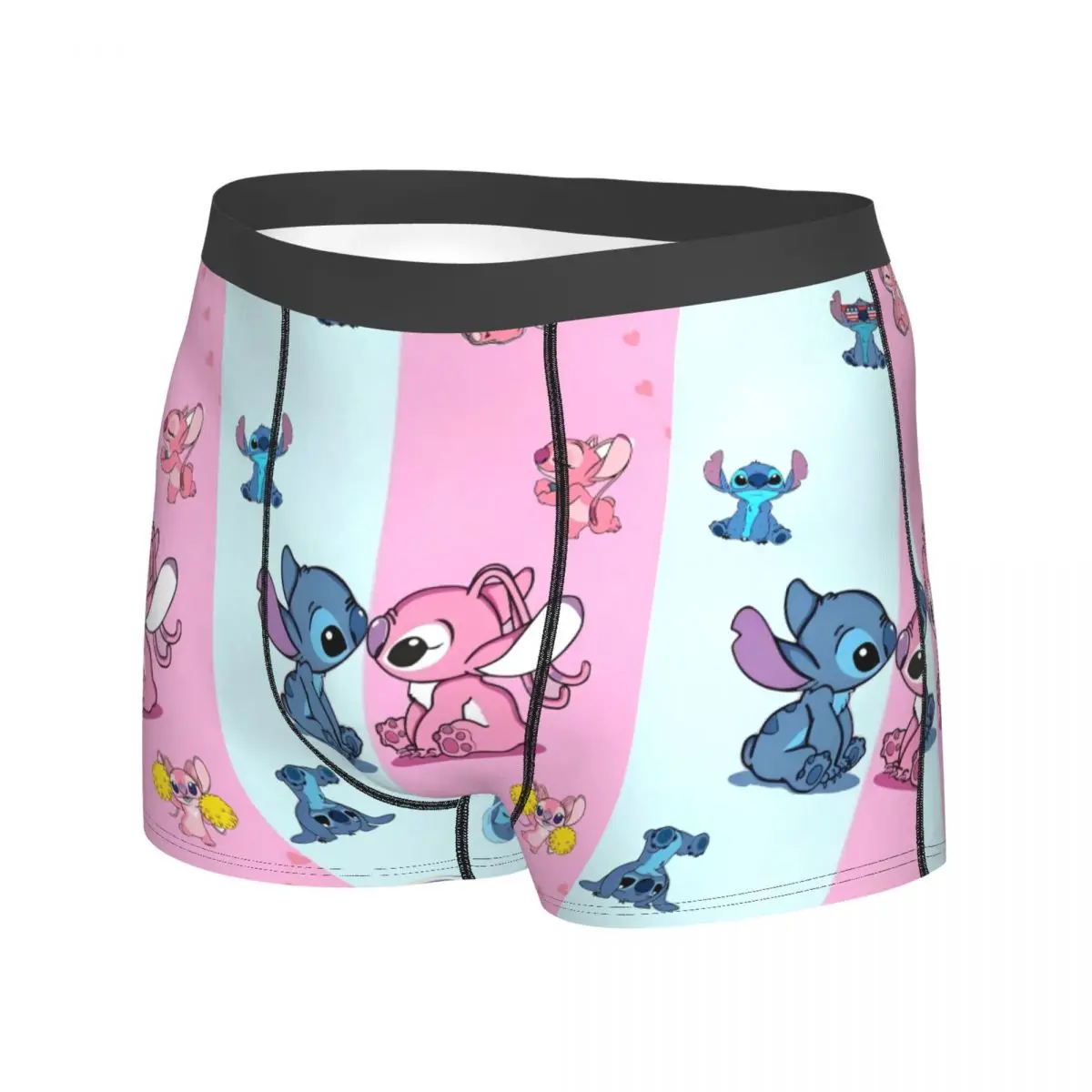 MINISO غرزة الملابس الداخلية الكرتون Kawaii الرجال الملاكم موجز مريحة Boxershorts جودة الطباعة حجم كبير السروال