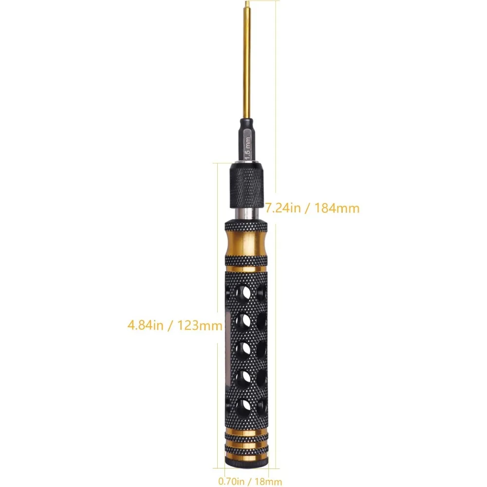 RC مفك عدة 5 في 1 عرافة سائق مجموعة 1.5 مللي متر 2.0 مللي متر 2.5 مللي متر ألين وجع بت ، فيليبس بت ، M4 قفل مفك الجوز أدوات إصلاح ل