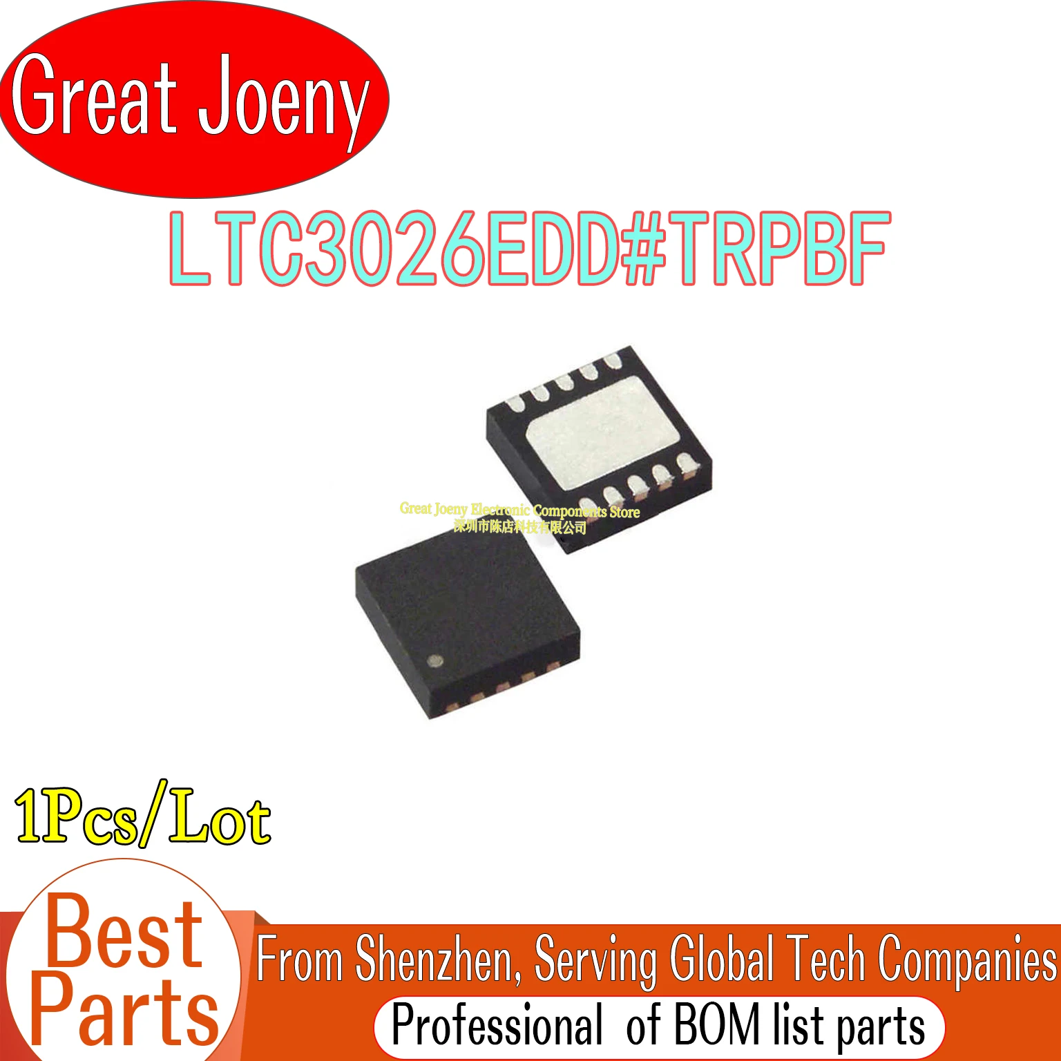 100% New Original LBHW LTC3026EDD#TRPBF LTC3026EDD LTC3026 IC Chipset DFN-10