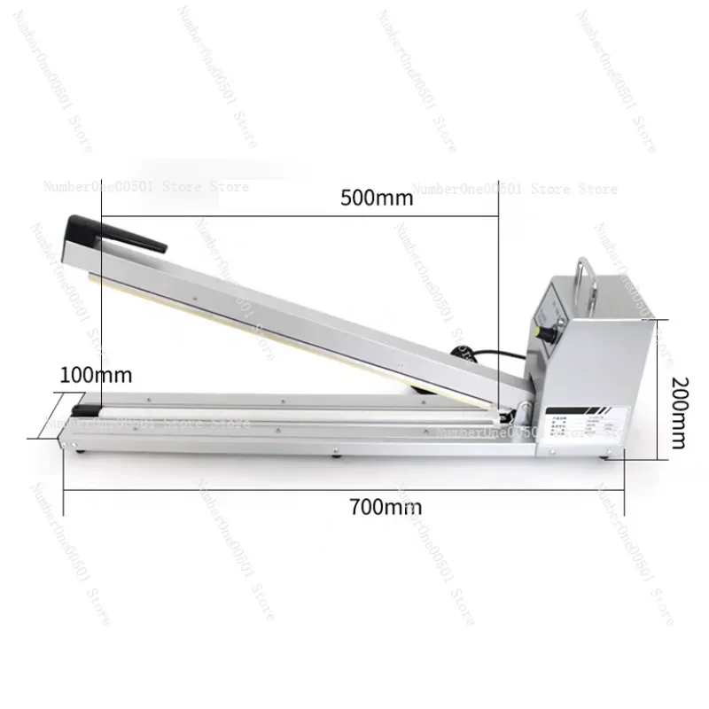 Impulse Sealer Plastic Film Foil Bags Impulse Sealing Machine Size 500mm 600mm