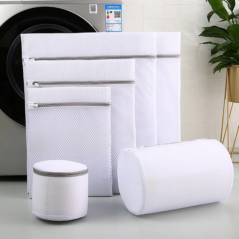 

6pcs Laundry Bag Washing Machine Home Use Anti-deformation Honeycomb Mesh Thickened Bra Underwear Care Wash Bag