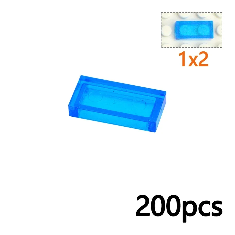 DlY Transparent Smooth Brick Creative Toy Assemble Figures