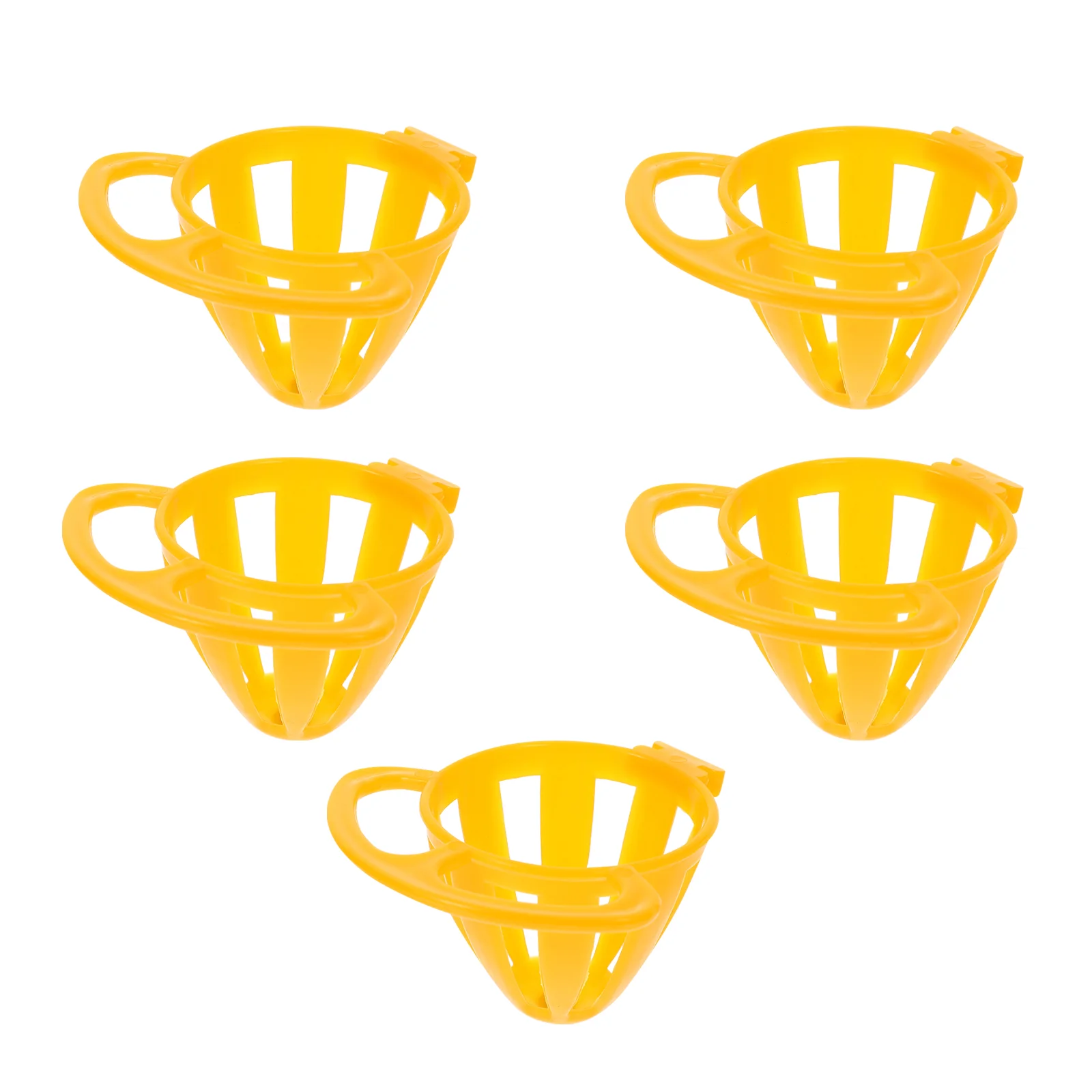 5 Pcs Bird Feeder Food Holder for Feeding Egg Parrot Basket Plastic Fruits Hanging