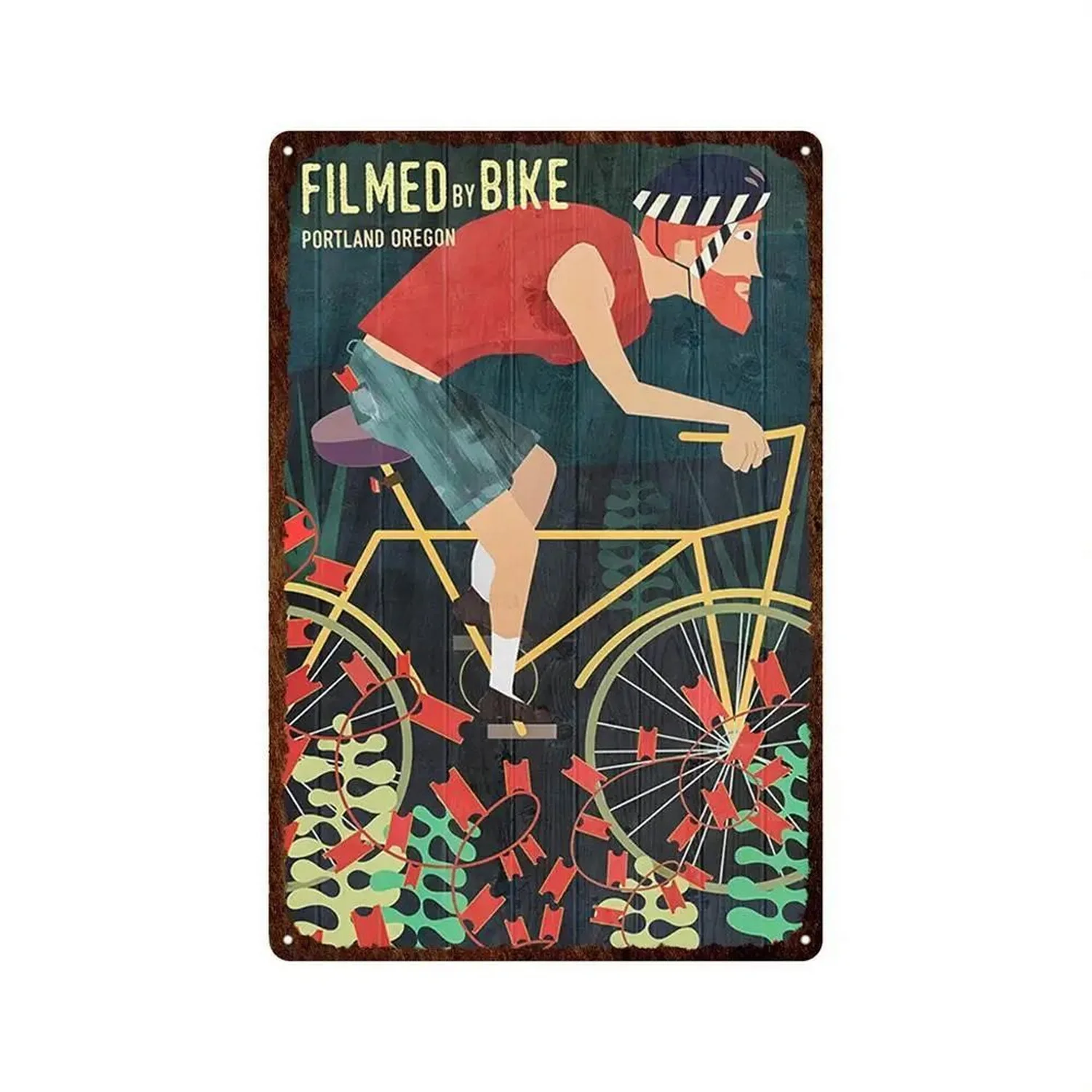 France Cycling Metal Tin Signs Plaque Wall Decoration Vintage Art Posters Iron Painting for Man Cave Home Cafe Garden Club Bar