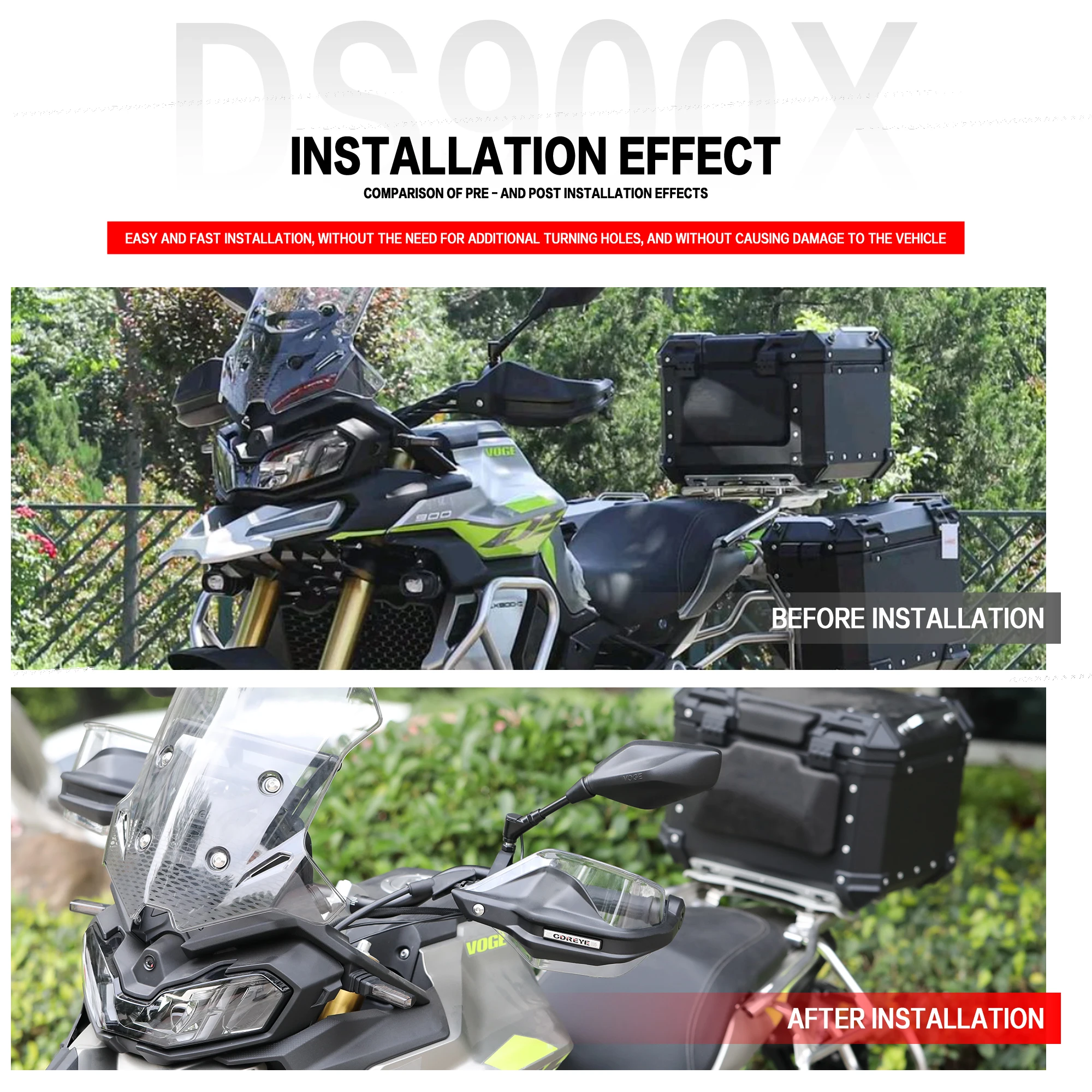 For Voge DSX 900 DS900X 2024 2025 DS900X Motorcycle Dedicated Hand Guard Motorcycle Handguards Handlebar Guards Windshiel